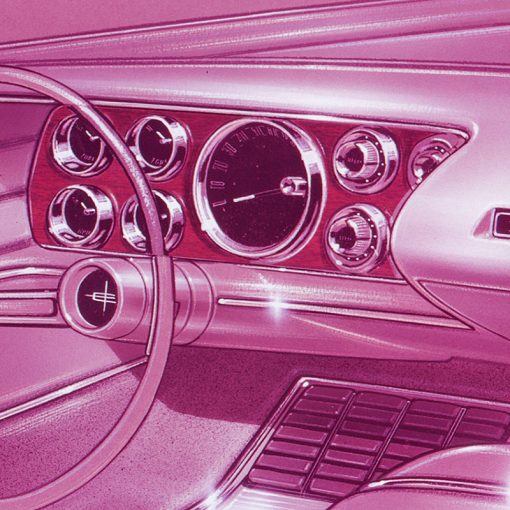 Lincoln Continental Concept Drawing Art Print